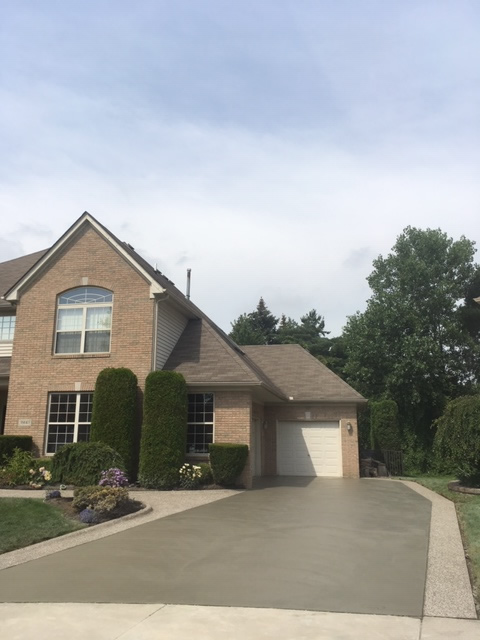 Completed concrete work